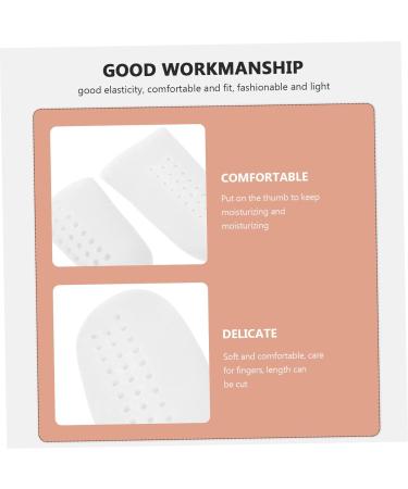 Silicone High Heel Protectors 8 Pairs - Foot Pain Relief & Comfort - White 6x3cm - Buy Online on SooperMarket.com