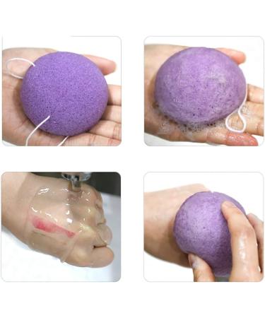 1pc Konjac Facial Sponge Natural Activated Ingredient Face Cleansing Sponge Exfoliating Tool Loofah Puff Body Shower Sponge(matcha Green) - Buy Online on SooperMarket.com