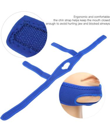 Snoreless Sleeping Solution: Women's Blue Chin Strap for Snore Reduction - Buy Online on SooperMarket.com