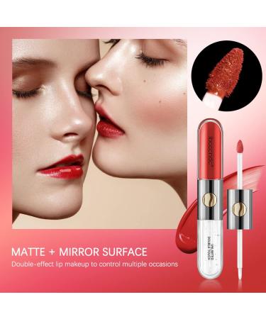 Shop Double-Ended Lip Oil & Matte Lip Gloss | Waterproof Lipstick Sealer - Hydrating Lip Glow & Plumper | International Shipping - Buy Online on SooperMarket.com
