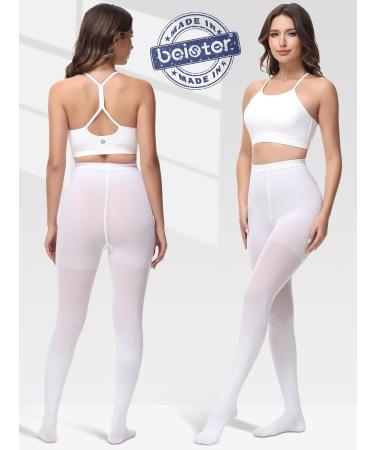 Beister Medical Compression Stockings for Women & Men | 20-30 mmHg Support | Opaque Toe Wrap for Varicose Veins & Edema - Class 2 Size L - Buy Online on SooperMarket.com