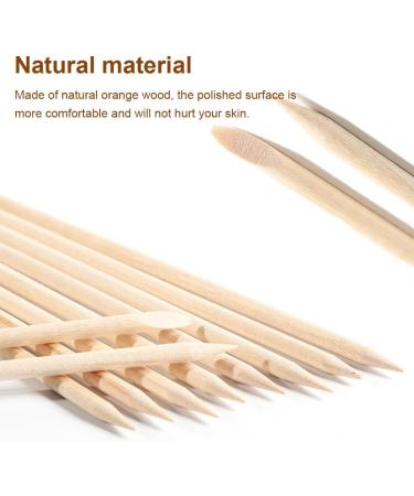 GnHG Rose Wooden Stick Manicure - 100 Pack Orange Wood Nail Shatings for Cuticle Care & Decoration Application - Buy Online on SooperMarket.com