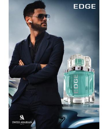 Swiss Arabian EDGE - Luxury Products From Dubai - Long Lasting Addictive Personal EDP Spray Fragrance - Seductive Signature Aroma - 3.4 oz Cedar 3.4 Fl Oz (Pack of 1) - Buy Online on SooperMarket.com