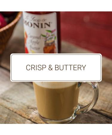 Monin Caramel Apple Butter Syrup - Buttery Caramel & Cooked Apple Flavor | Non-GMO & Gluten-Free | Ideal for Hot Lattes, Ciders, and Seasonal Cocktails | 750 ml (25.36 Fl Oz) Pack of 1 - Buy Online on SooperMarket.com
