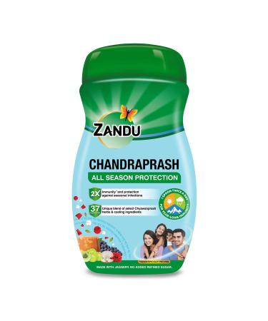 Zandu Chandraprash All Season Protection 2x Immunity* Blend of 37 Ingredients Chyawanprash Herbs + Cooling Ingredients No Refined Sugar & Ideal for Winter Monsoon & Summers 900g Black 1 count (Pack of 1)