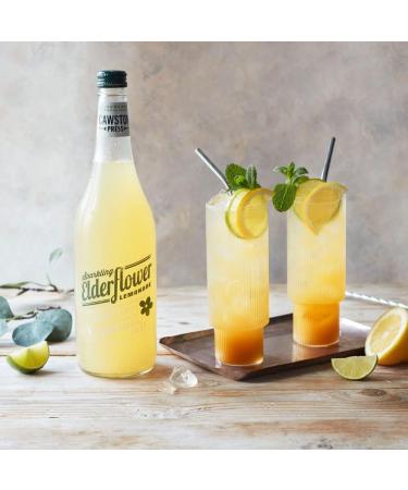 Cawston Press Sparkling Elderflower Lemonade Drink - 6 x 750ml Glass Bottles - No Sugar/Sweeteners/Artificial Colors/Preservatives - Buy Online on SooperMarket.com