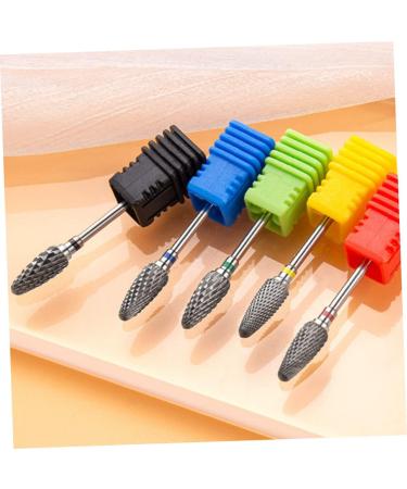 PLAFOPE Nail Polisher Drill Bits for Nail Professional Drill Bits Nail Grinding Drill Bit Nail Art Supplies Nail Drill Bit Metal Nail Bits Nail Grinding Heads Nail Drill Tips Polishing Bit 7x1.3cm As Shown 1 - Buy Online on SooperMarket.com