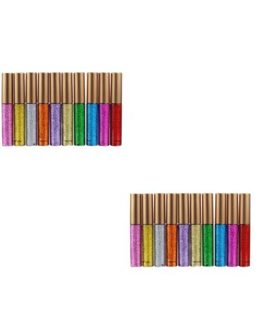 Angoily 20 Pcs Eyeliner Pencil Liquid Eyeshadow Glitter Eyeliner Liquid Eyeliner Set