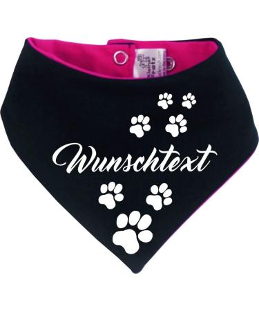 Multicolor Reversible Dog Bandana - Custom Size 1 (Neck 27-30 cm) - Pink & Navy Blue - Buy Online on SooperMarket.com