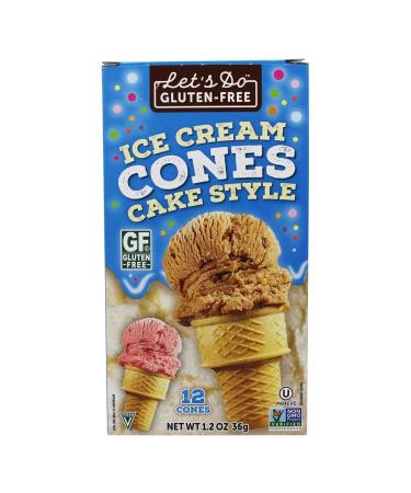 Let's Do Gluten Free Ice Cream Cones - 1.2 oz