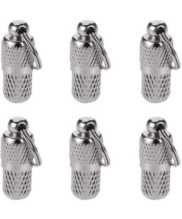 SUSSURRO 6 Pack Pet ID Tags Tag Barrel Tube with Address Name Label Anti -Lost Dog Cat ID Tag for Collar Of Dog Cat