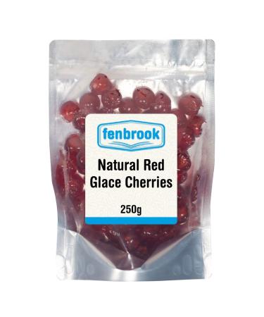 Natural Red Glace Cherries 250g by Fenbrook