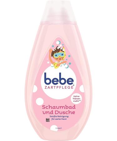 bebe delicate care bubble bath & shower | for delicate young skin | Gentle cleansing for delicate skin 500 ml (1 pack)