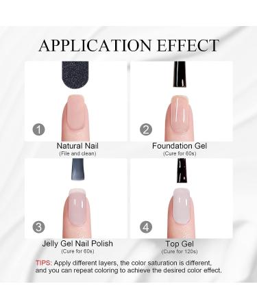 SAVILAND Milky White Gel Nail Polish - Long Lasting Quick Dry Jelly Gel Polish for DIY Manicure - 0.34 Fl Oz - Buy Online on SooperMarket.com