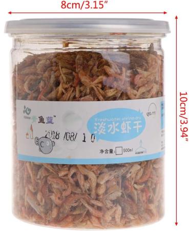 SEAyaho 500ml Aquarium Food Dried Shrimp Krill for Fish Turtle Feeding Hamster Protein - Buy Online on SooperMarket.com