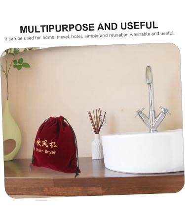 FOYTOKI 3 Pcs Hair Dryer Storage Bag Travel Hair Drawstring Bag Hair Accessory Bags Hair Dryer Pouch Fabric - Buy Online on SooperMarket.com