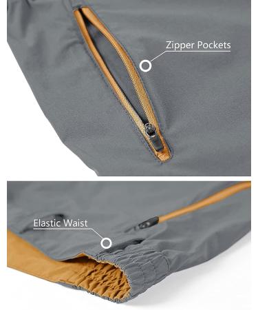 Men's Quick Dry Lightweight Hiking Cargo Capri Pants - Grey, Size 38 - Buy Online on SooperMarket.com