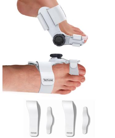 Tech Love Bunion Corrector for Women and Men + 2 Sets Fixed Straps
