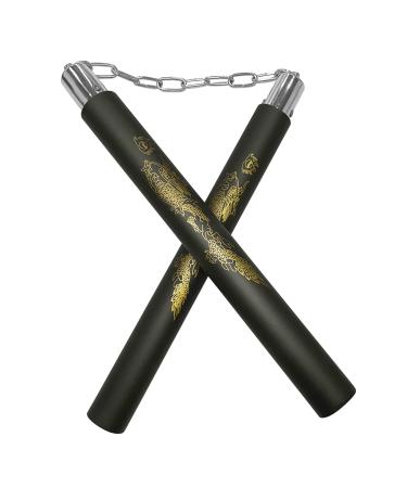 Ausemku Nunchucks - Safe Foam Rubber Training Nunchucks/Nunchakus with Steel Chain 1