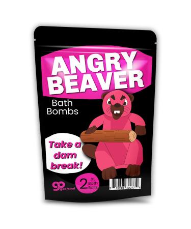 Angry Beaver Bath Bombs - XL Handcrafted 2 pk - Pink Beaver Design for Women - Buy Online on SooperMarket.com