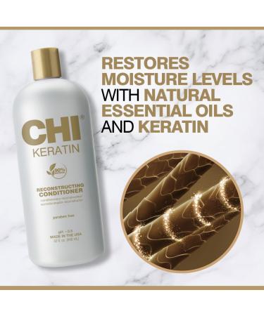 Buy Chi Keratin Reconstructing Conditioner 946 ml - Best for Hair Repair & Hydration | International Shipping Available - Buy Online on SooperMarket.com