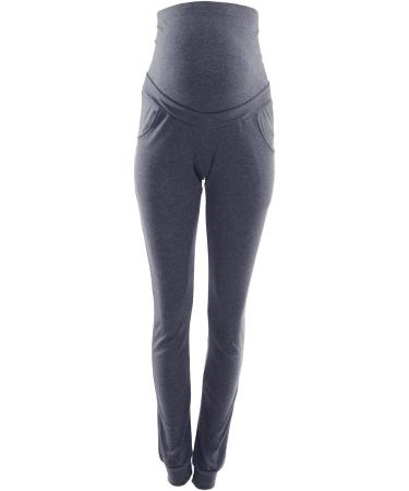 Purpless Maternity Pregnancy Over Bump Support Joggers 1307 - Navy Melange - Buy Online on SooperMarket.com