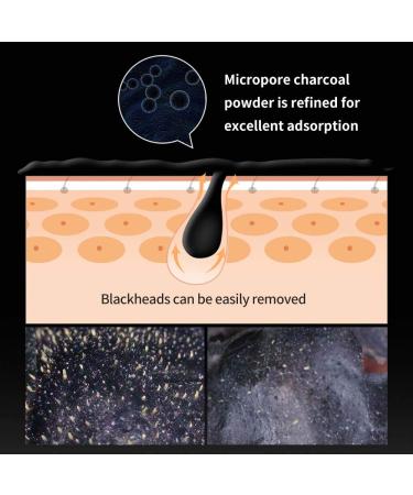 Blackhead Removal Peel Off Mask - Purifying Bamboo Charcoal Facial Mask for Deep Pore Cleansing & Skin Brightening - Suitable for All Skin Types - Buy Online on SooperMarket.com