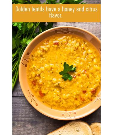 Montana Whole Golden Lentils | 4 lb Resealable Bags | Non-GMO | Kosher | Vegan | Non-Irradiated (Will Sprout) | Yellow Lentils 4 Pound (Pack of 1) - Buy Online on SooperMarket.com