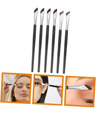 PLAFOPE 1 Set Angled Concealer Brush Eyeliner Angled Eyebrow Brush Makeup Brush Eye Brush Tool Wood Black - Buy Online on SooperMarket.com