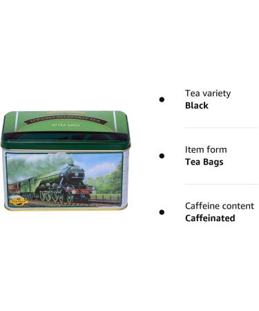 New English Teas Flying Scotsman Tea Caddy - 40 English Breakfast Teabags for Train Enthusiasts | English Breakfast Tea 40 Count - Buy Online on SooperMarket.com
