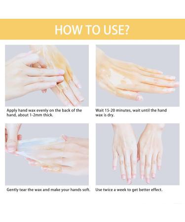 Hand Care Wax Peeling Mask - Moisturizing & Lightening 50g for Dry Cracked Skin & Wrinkles - Buy Online on SooperMarket.com