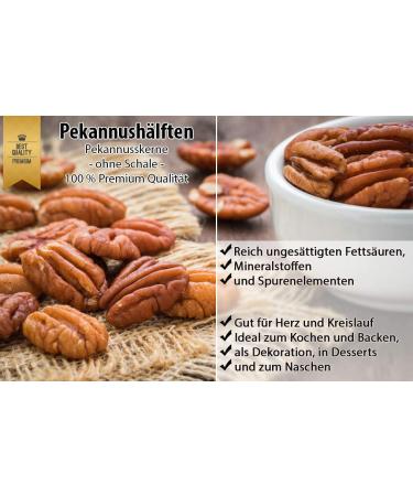 Natural Untreated Pecan Halves - 2500g Resealable Bag | Premium Quality eCommerce Shipping Worldwide - Buy Online on SooperMarket.com