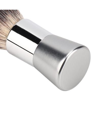 Men's Shaving Beard Brush - Handcrafted Nylon Foam Brush with Metal Handle | Effective Grooming Tool for Home & Travel - Buy Online on SooperMarket.com