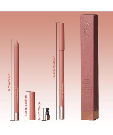 Miss Victoria Nude Lip Liner Pencil - Waterproof Automatic Nude Pink Lipliner with Sharpener | Long Lasting Creamy & Highly Pigmented for Perfect Lip Definition - Buy Online on SooperMarket.com