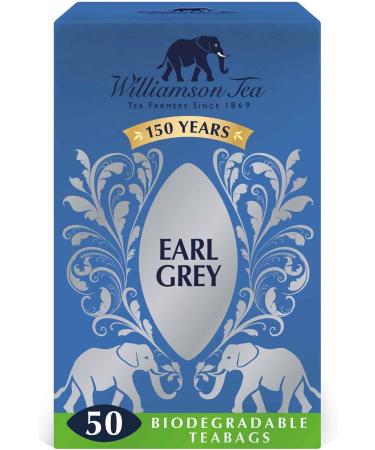 Williamson Tea Earl Grey Teabags 50 bags 125g (Pack of 3) - Buy Online on SooperMarket.com