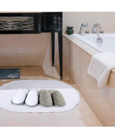 Spa Slippers Closed Toe - 12 Pairs Disposable Hotel Indoor Fluffy Coral Fleece - White 12 Pair Pack - Buy Online on SooperMarket.com