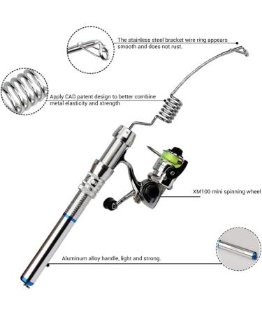 Leikance Ice Fishing Rod & Spinning Reel Set | Portable Winter Fishing Tackle for International Shipping - Buy Online on SooperMarket.com