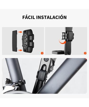 COOSPO BK9S Bluetooth 5.0 Speed & Cadence Sensor - Wireless IP67 Waterproof Bicycle RPM Sensor - Ant+ Compatible Low Energy Technology for Accurate Cycling Performance - Buy Online on SooperMarket.com