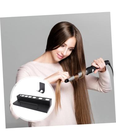 HAPINARY Curling Iron Rack Curler Wall Rack Salon Curlers Holder Blow Dryer Stand Stainless Steel Black - Buy Online on SooperMarket.com