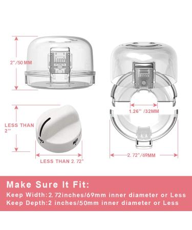 6-Pack Double-Key Gas Stove & Oven Knob Covers for Child Safety - Buy Online on SooperMarket.com