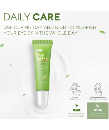 Green Tea Eye Cream - Reduce Dark Circles Puffiness & Wrinkles | Anti-Aging Daily Eye Care 15g - Buy Online on SooperMarket.com