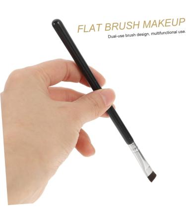 Baluue 18 Pcs Flat Eyebrow Brush Flat Concealer Brush Makeup Tool Cosmetics Tool Black Artificial Fiber - Buy Online on SooperMarket.com