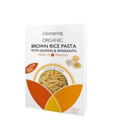 Clearspring Organic Gluten Free Pasta (Brown Rice Pasta with Quinoa & Amaranth - Penne)