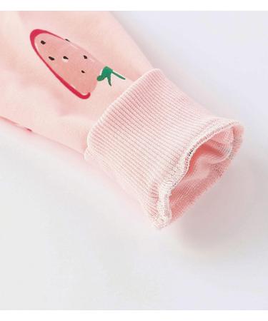 Girls Cotton Sweatshirt - Long Sleeve Casual Jumper for Kids | Toddler Clothes Age 4-5 Years | Strawberry Design - Buy Online on SooperMarket.com