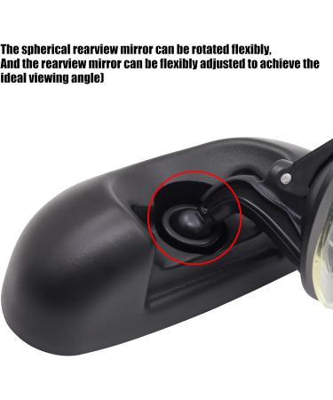 Baby Backseat Mirror - 360 Rotatable Rearview Safety Mirror with Adjustable Angle and Suction Cup - Black - Buy Online on SooperMarket.com