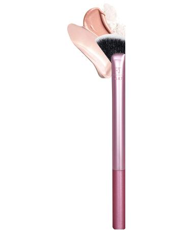 Real Techniques Sheer Radiance Fan Makeup Brush - Cruelty Free Highlighter Tool with Face Glow Benefits | Aluminum Ferrules, Pink - 1 Count - Buy Online on SooperMarket.com