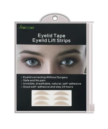 Eyelid Tapes Breathable One-sided Sticky Eyelid Stickers(Size 6MM) Invisible Medical Fiber Eyelid lift Strips Instant Eye lid Lift Without Surgery for Hooded Uneven Mono-eyelids 6MM One-sided Sticky Skin Tone Black LL