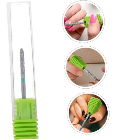 FOYTOKI Nail Polisher Manicure Art Drill Bits Manicure Nail Bits Nail Art Polishing Tools Women Nail Drill Bit Drill Bits for Nails Drill Bit for Acrylic Nails Manicure Drill Bits 7.00X1.30X1.30CM Green - Buy Online on SooperMarket.com