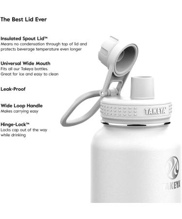 Takeya Actives 24oz Stainless Water Bottle with Insulated Spout Lid - Midnight - Buy Online on SooperMarket.com