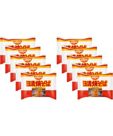 Nissin Demae Ramen Instant Ramen Noodles - Yakisoba Flavour 100g (Pack of 10)
